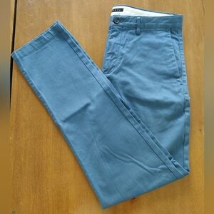 Theory Zaine Clifton Stretch Cotton Slim-Straight Chino Pants Size 32